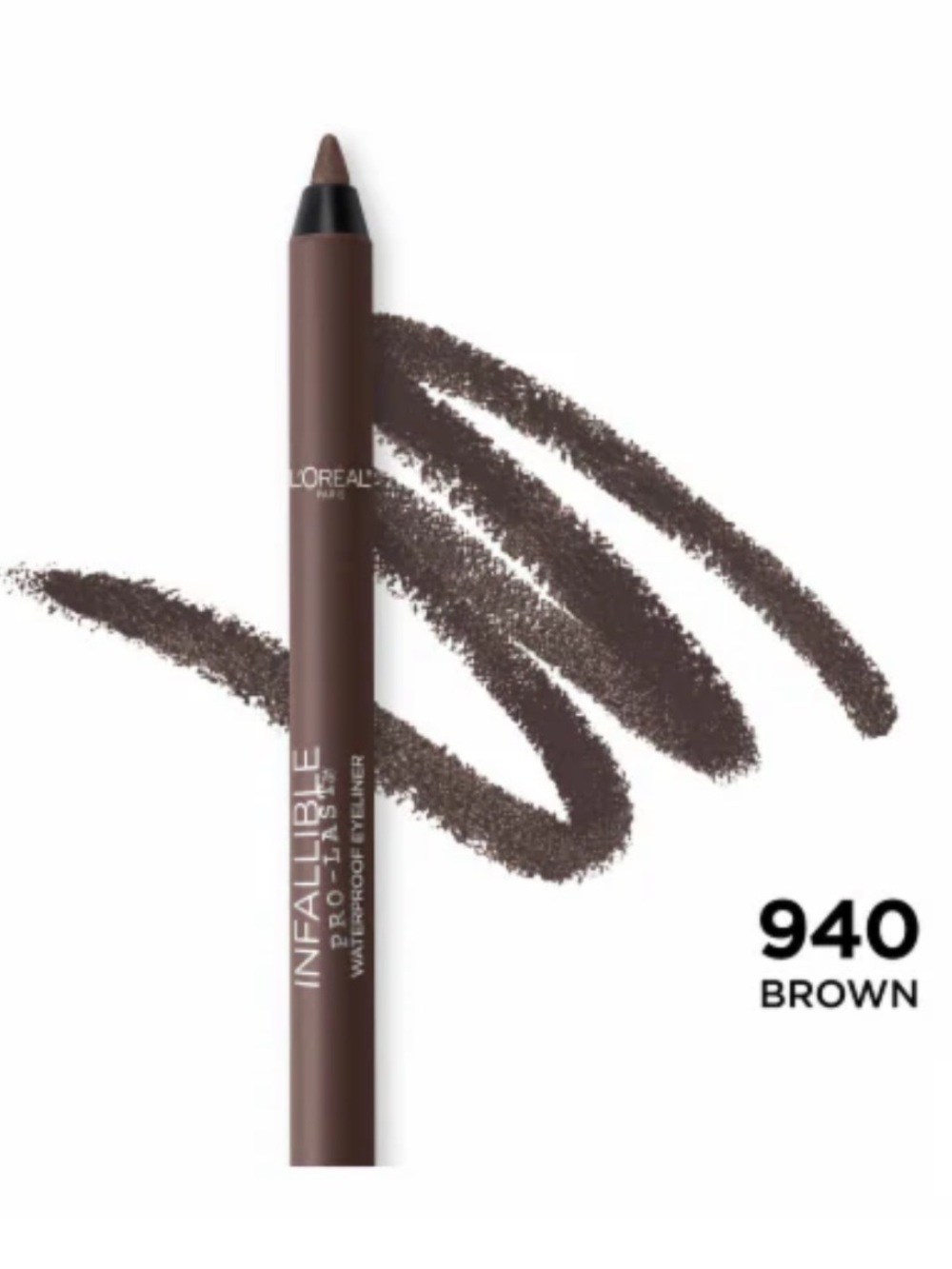 L'Oréal Infallible Pro-Last Waterproof Eye Pencil -Brown, NEW